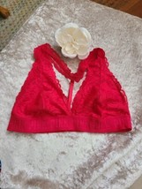VS PINK Lace Bralette Red Size Large New - $14.00