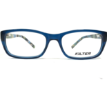 Kilter Niños Gafas Monturas K4003 415NAVY Negro Azul Rectangular 47-16-130 - $51.06