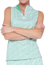 NWT BELYN KEY Grass Green Wimbleton Reversible Sleeveless Golf Shirt S M L XL image 2