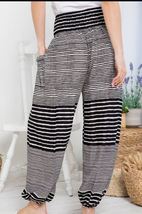 SALE  Striped Harem Pants   Black &amp; White  - £9.56 GBP