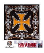 Hav-A-Hank BIKER IRON CROSS ENGINE Harley D HD Color BANDANA Head Face W... - €7,88 EUR