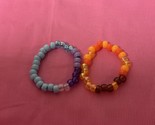 Handmade Multicolored Beaded Bracelets (Set Of 2) For Girls Women - $33.00