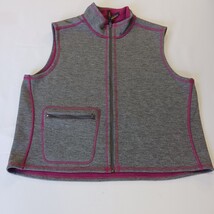 Woolrich Women's Gray/Boysenberry Color Reversible Sleeveless Vest Size XL image 3