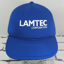 Lamtec Corp. Vintage Snapback Blue Hat Adjustable Ball Cap - £11.60 GBP