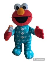 Hasbro Sesame Street Talking Elmo Plush 12&quot; Brush Your Teeth Toothbrush ... - £7.90 GBP