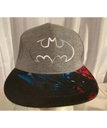 Grey DC Comics Batman Baseball Type Hat With Multi-Color Bill Adjustable - $242.38 MXN
