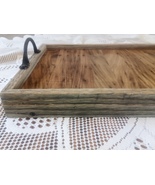 Chestnut and oak serving tray - £137.13 GBP