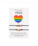 Rainbow Bracelet - Love is Love - 2 Pcs - Rainbow - Matching - Couples B... - $9.59 CAD