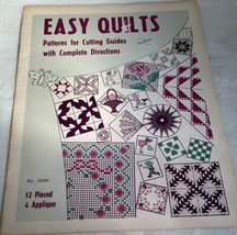 1990s Aunt Marthas Easy Quilts 3500 Pattern Book 16 Designs Cutting - $9.90