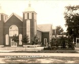 RPPC Catholic Church Larimore ND North Dakota UNP Postcard T19 - $11.83