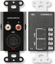 RDL D-J3 Mic/Line Input Assembly, XLR Microphone Input with Gold Contacts - £75.76 GBP