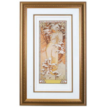 &quot; Hiver &quot; Par Alphonse Mucha, Imprimé Signée Et Numéroté - £3,107.31 GBP