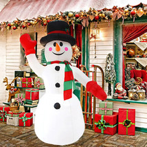 8FT LED Light Up Giant Snowman Christmas Inflatable Lighted Yard Decoration Gift - £65.52 GBP