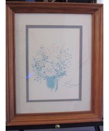 Original Art Water Color by E L Flower Floral Bouquet Framed 13 x 16 - €29,35 EUR