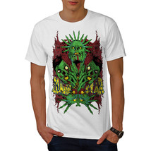 Wellcoda Star Monster Green Mens T-shirt, Nightmare Graphic Design Printed Tee - £14.90 GBP+