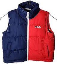 Fila Men L Red Blue Logo Vest - $49.65