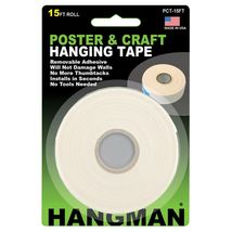 Hangman PCT-15 Removable Double-Sided Poster &amp; Craft Tape (15ft, 15&#39; Rol... - $31.72 CAD