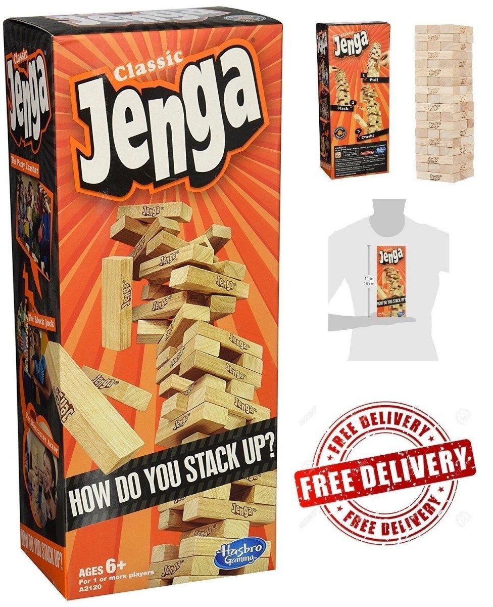 Jenga Classic - Family Strategy Game - Ages 6+ - $29.22