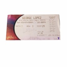 George Lopez Comedian Stand Up Comedy Show Ticket Stub Vtg 2004 Hilton Las Vegas - £37.41 GBP
