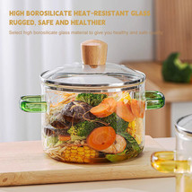 1.5L Glass Cooking Pot With Lid Heat-Resistant - $56.99