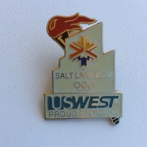 2002 Salt Lake City Utah Olympics US West Proud Sponsor Pin - $20.00