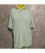 FOOTJOY Mens Short Sleeve Striped Embroidered Polo Golf Shirt Size 2XL - £15.91 GBP
