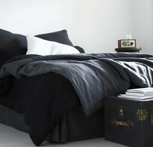 Vintage Ralph Lauren Bed 100% Wool King grey Duvet Cover +2 shams Set 83&quot;x99&quot; - $445.50