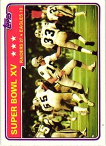 1981 Topps Super Bowl XV Oakland Raiders/Philadelphia Eagles #494 - £1.57 GBP