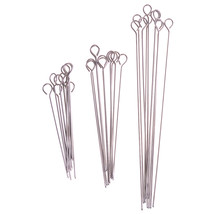 10Pcs Barbeque Skewers Needle Reusable Stainless Steel Stick Camping Pic... - £8.34 GBP+