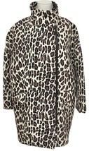 MSGM Coat Jacket Knee Length Animal Print Wool Long Sleeve Zip Closure 4... - £359.64 GBP
