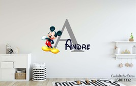 Mickey Wall Decal, Minnie Decal, Mickey and friends, Kids Room wall decal Disney - $24.00+