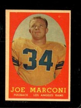 1958 TOPPS #63 JOE MARCONI EXMT (RC) LA RAMS *X85311 - $7.35