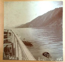 Antique Original Stereograph Photo Meeting the Boat  - £7.71 GBP