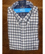 New Men&#39;s Stafford Oxford With Coolmax Long Sleeve Shirt 15-15 1/2 34-35... - $31.45 CAD