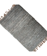 Dark Brown Fireproof Leather Rug 20x32in (50x80cm) – Classic Heat Resist... - €63,40 EUR