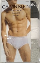 Calvin Klein 3 Men&#39;s Cotton 4X-Large (54-56)  Black/White/Gray  NB2920 - $29.99