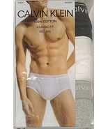 Calvin Klein 3 Men's Cotton 4X-Large (54-56)  Black/White/Gray  NB2920 - $29.99