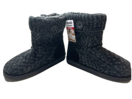 Muk Luks Essentials Women&#39;s Janet Winter Ankle Boots Oxford Gray Knit 11... - £15.57 GBP