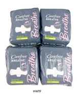 4 Pack Carefree Breathe Ultra Thin Pads Wings SUPER Absorbency 14 ct ea New - $67.68 CAD