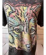 The Mountain Tee Shirt Graphic T-Shirt Tie Dye Jackson Hole WY Wolf Smal... - $570.58 MXN
