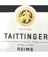 VTG 1962 Taittinger Reims Champagne Brut Rose Wine Bottle Label France 4... - $21.34