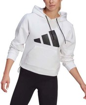 adidas Womens Logo Hoodie Color White Size Medium - $64.35
