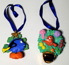 Disney Parks Finding Nemo Dory Bell Ornament Set of 2 Christmas Ornaments - £10.31 GBP