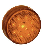 Clearance Marker Light Hi Count 2.5&quot; Built-in Reflector Yellow Grommet/B... - £10.58 GBP