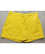 Banana Republic Bermuda Shorts Women&#39;s 6 Yellow High Rise Comfort Slash ... - $20.22