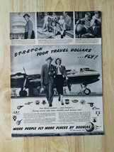 Vintage 1950 Douglas DC-6 Airplane Full Page Original Ad - 921 - £5.22 GBP