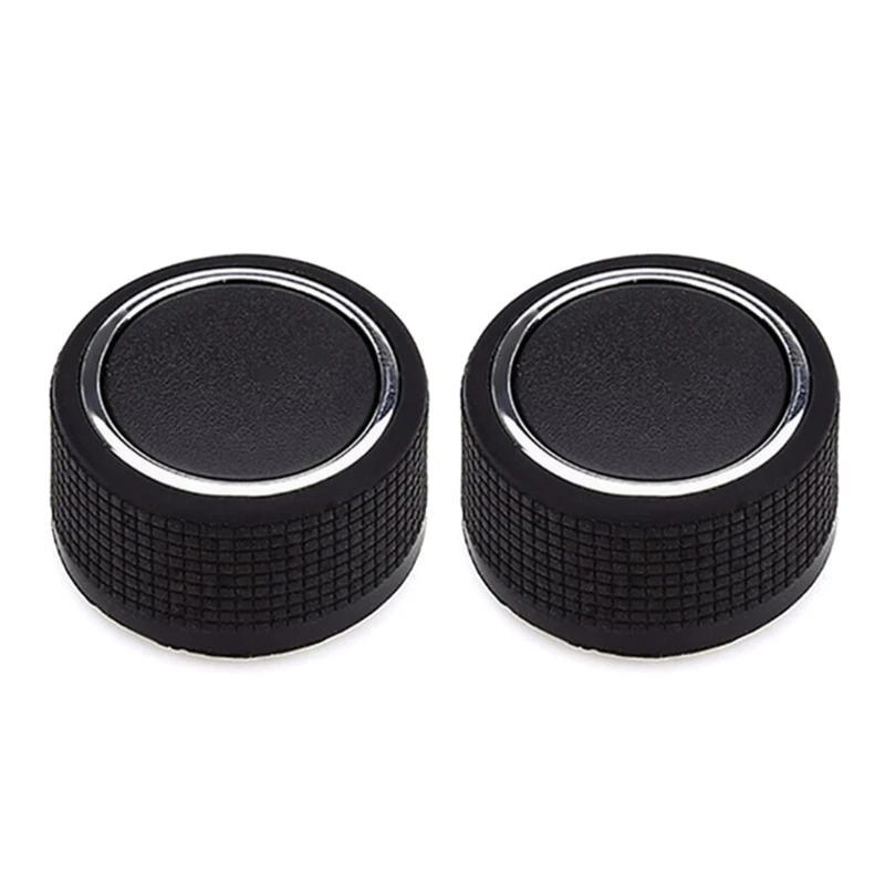 Set of 2 Compatible-for 22912547 Car  Knob Button Aluminum Alloy Air Conditionin - £43.67 GBP