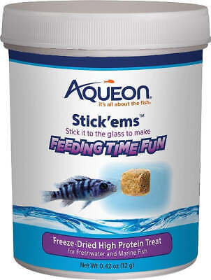 Aqueon Stick'ems Freeze-Dried High Protein Treat for Fish - Nutrient-Dense Aquar - £6.14 GBP - £21.61 GBP