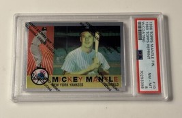 1996 Topps Mickey Mantle Reprints Finest Series Refractor Baseball Card 10 PSA 8 - $69.29