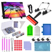 DiamondShine 5D Painting Kit - Complete Set with A4 LED Light Pad, Stora... - $995.86 MXN